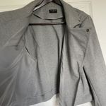 Lane Bryant Moto Jacket Sz 22 Gray Rayon Biker Style Motorcycle Rockabilly Punk Photo 3