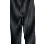 Lysse Womens Striped Black & White Cotton Blend Pants Size M Photo 1