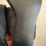 Jason Wu  Jammie Black Suede Double Strap Block Heeled Sandals Size 7.5 Photo 4