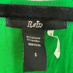 Rain Y2K Babydoll Tank Top Size S Ruffle Neck‎ Green Flowy Longline Photo 1