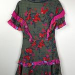 Tanya Taylor  Dress Womens 4 Rhett Falling Floral Print Silk Mini Ruffles Photo 7