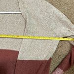 Pink Clover  Tan & Rust Colorblock Open-Front Cardigan Size Small Photo 4