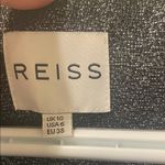 Reiss Womens  Bibi Black and Silver Fabric Appliqué Mini Dress Photo 4