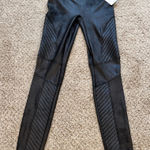 Spanx Faux Leather Moto Leggings – Very Black (S/P, NWT) Photo 0