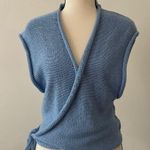 Free People !! Wish You Were Here Black Wrap Sweater! Photo 2