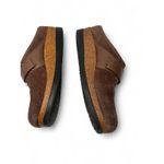 New G H Bass 6 Mules Slip On Suede Cork Eurostep Delorean Delyse Womens Brown Photo 2