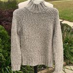 Sweater Acrylic Wool Alpaca Knit Womens Medium Mock Neck Eagles Eye Vintage Tan Photo 2