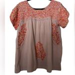 Roller Rabbit  Embroidered Cotton Blouse Photo 2