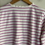 J.Crew Striped Ruffle-collar Henley Top Photo 8