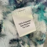 Vera Bradley Robe Hooded Plush Cozy Thick Pockets Belted Blue Green Cloud Vine Photo 13