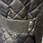 Laundry by Design  Medium Black Quilted High Neck Jacket Polyester Sinched Waist Photo 4