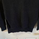 Ann Taylor  Navy/Black Scoop Neck High-Low Sweater XS Photo 6