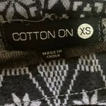 Cotton On Black Fair Isle Print Mid Rise Skinny Leg Stretch Casual Legging XS Photo 3