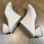 The Odells Leather Lola Mule Chunky Heel Woven Natural Nude Cream Sz 37 US 6.5 Photo 7