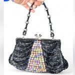 Elegant Black and Multicolor Beaded Women's Bag Photo 1