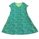 Soft Surroundings Santiago Gaia Dress Bold Tropical Casual Jersey Size Large Photo 1