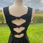 Guess black fit & flare dress with bow back detail Photo 11