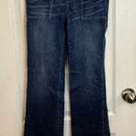 White House | Black Market Dark Blue Flare Jeans Photo 0