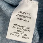 Anthropologie Broadway 38  Rhinestone Fringe Balloon Sleeve Sweater Blue XL‎ Photo 11