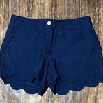 Crown & Ivy NWT  Shelby Scallop Navy shorts size 8 Photo 0