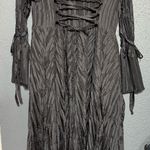 Vintage Jerry T. Women's Black Pleated Long Coat Couture 80's/90's Size M Photo 1