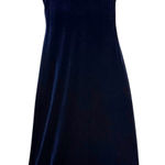 VTG JR. Nites 12P Maxi Dress Velvet Dreamy Blue Sequin Formal Prom Wedding 90s Size 12 Photo 0