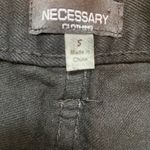 Necessary Clothing Jean Shorts Silver Studs Black Denim shorts, Size Small‎ Photo 5