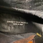 Dries Van Noten Brown Leather Side Zipper Chunky Heeled Tall Boots Women Sz 35.5 Photo 9