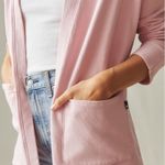 American Giant Women's French Terry Cardigan Size M Made In USA Pink Size M Photo 4