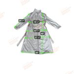 Vintage Classic Trench Coat Gray Belted Long Sleeve Women's Outerwear xs/s Photo 3