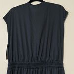 Halara  women’s medium short sleeve wide leg flowy waffle jumpsuit with pockets Photo 5