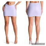Naked Wardrobe  Faux Leather Croc Mini‎ Skirt Lavender Purple S Photo 1