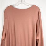 Quacker Factory Plus Size 3X Top Dusty Pink Sequin Studded Knit Scoop Neck 1453 Photo 4