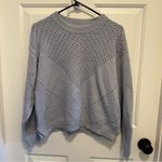 Marine layer  Olivia Sweater Crewneck Relaxed Fit Light Grey Heather Size Small Photo 2