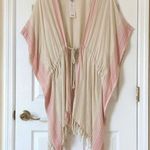 Treasure & Bond Women's Pink and Cream Cardigan b10 Photo 2