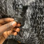 Karl Lagerfeld  Black & Gold Tweed Detail Front Zip Puffer Jacket size XL Photo 5