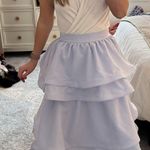 Boutique Teagan Tiered Blue Maxi Skirt Photo 1