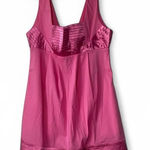 Solaris Y2K Babydoll Cotton Pink Low Back Satin Stretch Mini Dress Photo 0