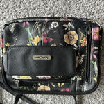 MultiSac Beautiful Black Floral Print Multi Sac Crossbody Purse Bag So Many Pockets! Photo 9