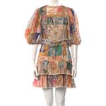 Zimmermann NWOT  Patchwork Puff Sleeve Mini Dress Photo 5