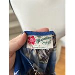 Vintage 90s Hilo Hattie Hawaiian Blue Shift Sundress Size M Photo 5