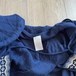 Kona Sol  Women’s Navy Blue Embroidered Cover Up Sz XL Photo 4