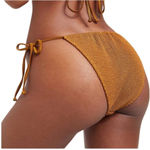 Good American NEW Women Plus Size 3X Always Fits Tiny Ties Brown Bikini Bottom Photo 1