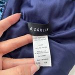 B Darlin B.DARLIN Fit n Flare Dark Floral Dress Sz 5 Blue Ruching Fairy Grunge Skater Photo 9