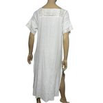 ZARA  Women’s Size M White Lace Square Neck Embroidered Gauzy Midi Dress Photo 5