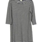 J.Crew NWT  Striped 3/4 Sleeve Shirt Dress Round Neck M Navy Blue White #3564 Photo 10
