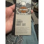 Harley Davidson Harley-Davidson NWT Curvy Boot Cut Jeans Skull Embellished, Light Wash (Size: 0) Photo 6