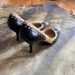 Moschino  Cheap & Chic Studded Black And Tan Leather Heels Photo 2
