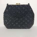Source Unknown Black Beaded‎ Evening Bag Photo 1