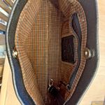 Brighton Leather Charlotte Envelope Shoulder Bag Black Purse Baguette Small VTG Photo 6